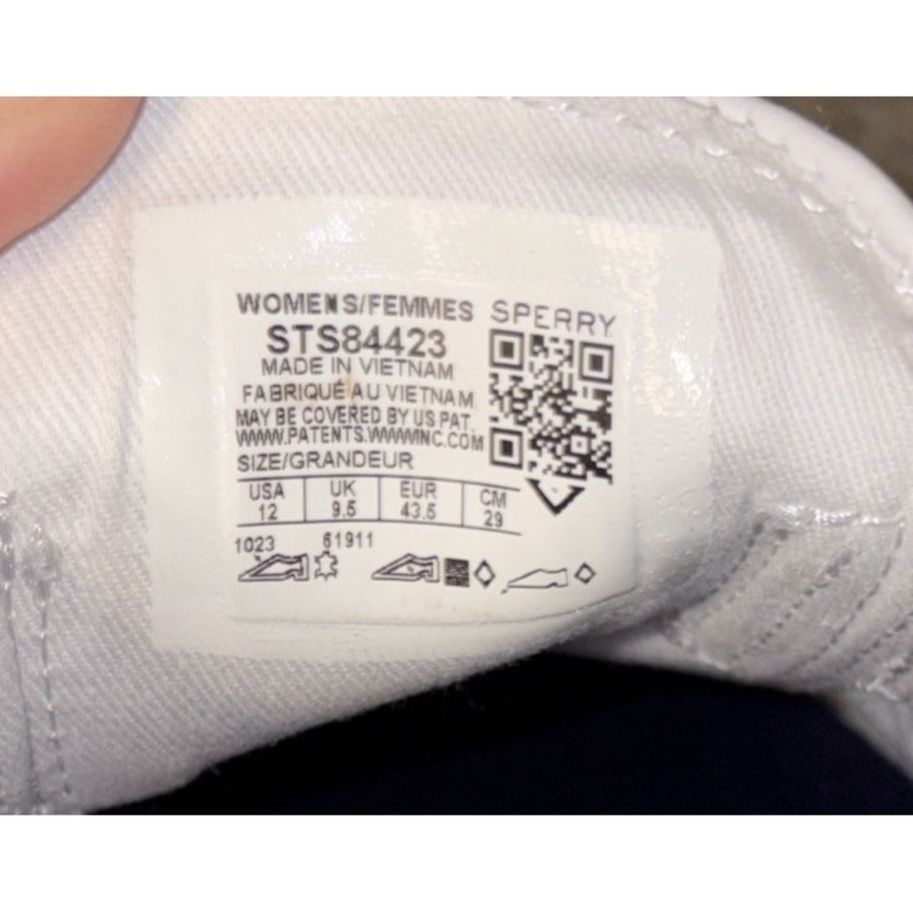 Sperry Top-Sider Women's 12 Crest Vibe White Leather Sneakers STS84423 - Picture 10 of 10